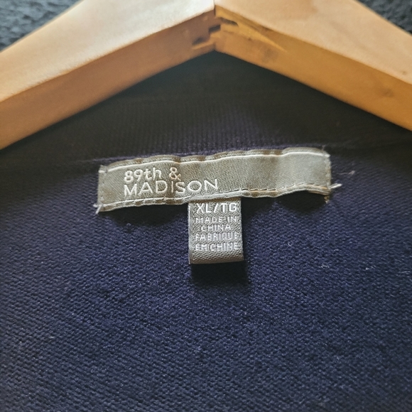 89th and madison navy blue cardigan Xl - Picture 4 of 6